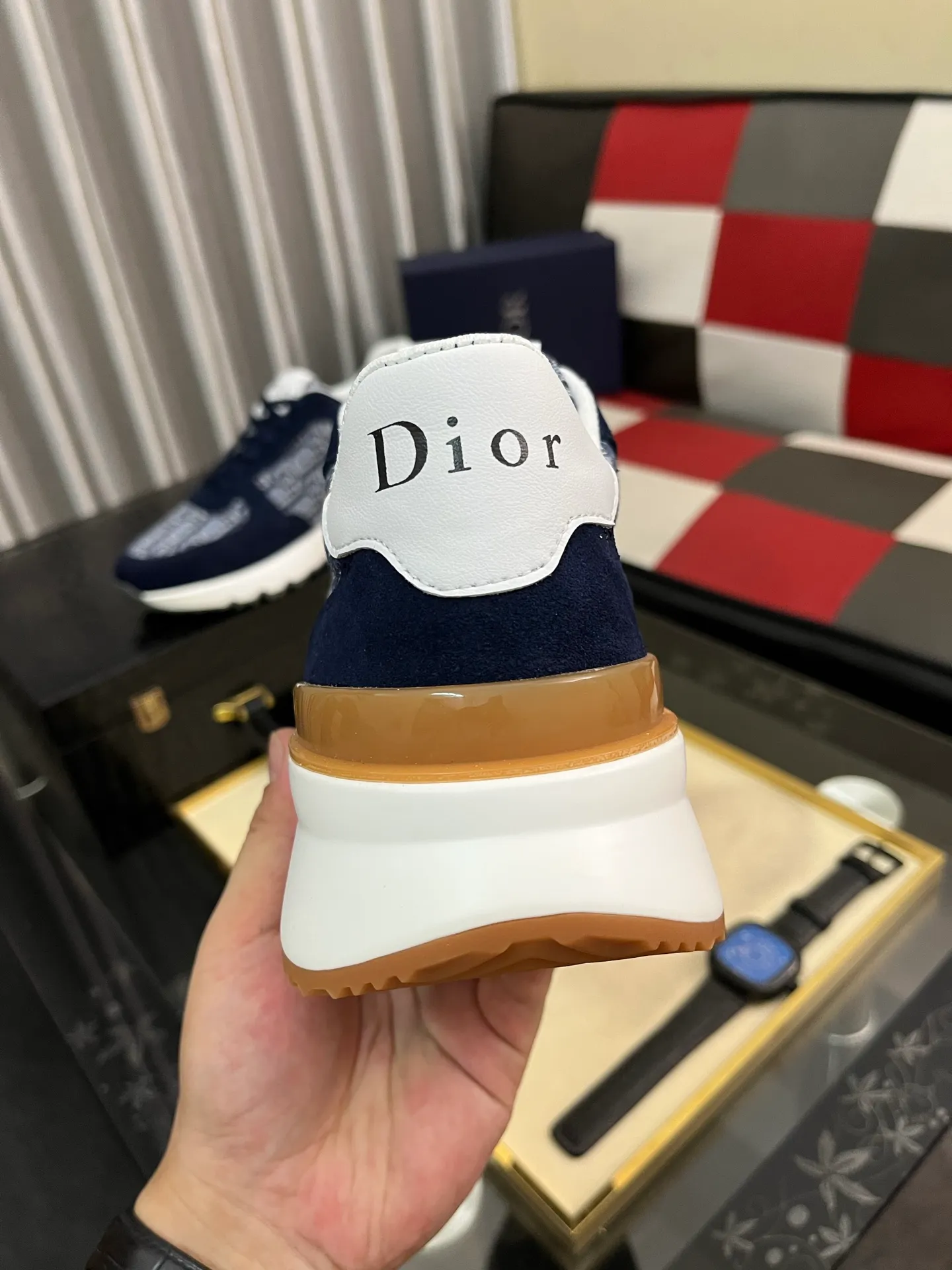 Men's shoes 💰438⌚️⌚️ [Dior] new casual shoes. Exclusive mold-making custom style, the fabric is imported from Italy, and the leather is breathable inside. Exclusively molded and customized outsole is wear-resistant. Counter-level version, perfect matching, on-shoe effect, and exquisite workmanship. Code number: 38-444️⃣Colors available